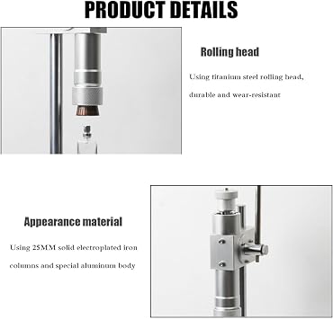 Manual Perfume Capping Machine, 13-20mm Stainless Professional Bottle Capper, Bottle Cap Crimping Machine Adjustable Height Capping Tools, for Perfume(18Mm)