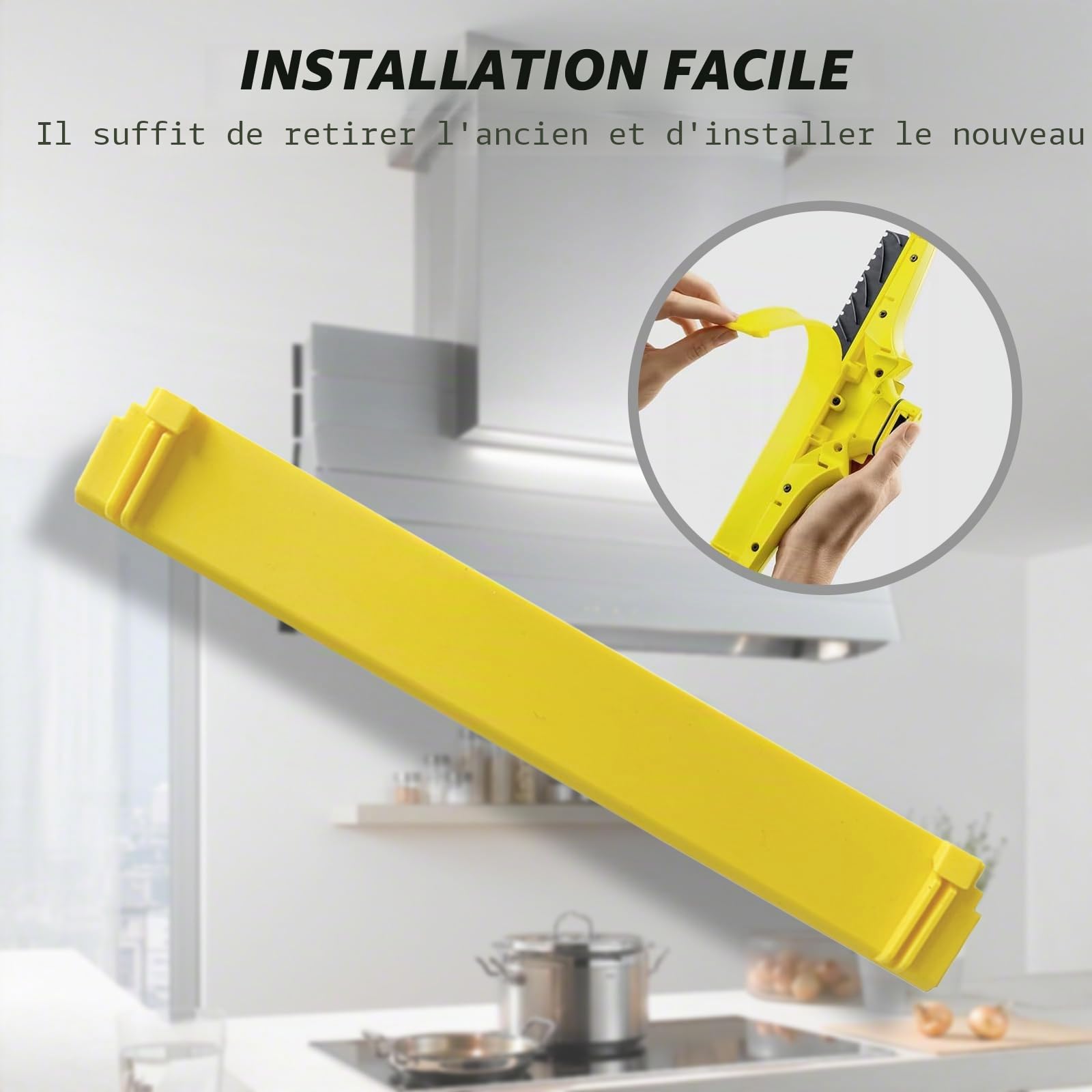 Lot de 2 lèvres en caoutchouc de rechange compatibles avec aspirateur de fenêtre Karcher WV6 280 mm, nettoyage de diverses surfaces lisses telles que les portes de douche, les murs de salle de bain,