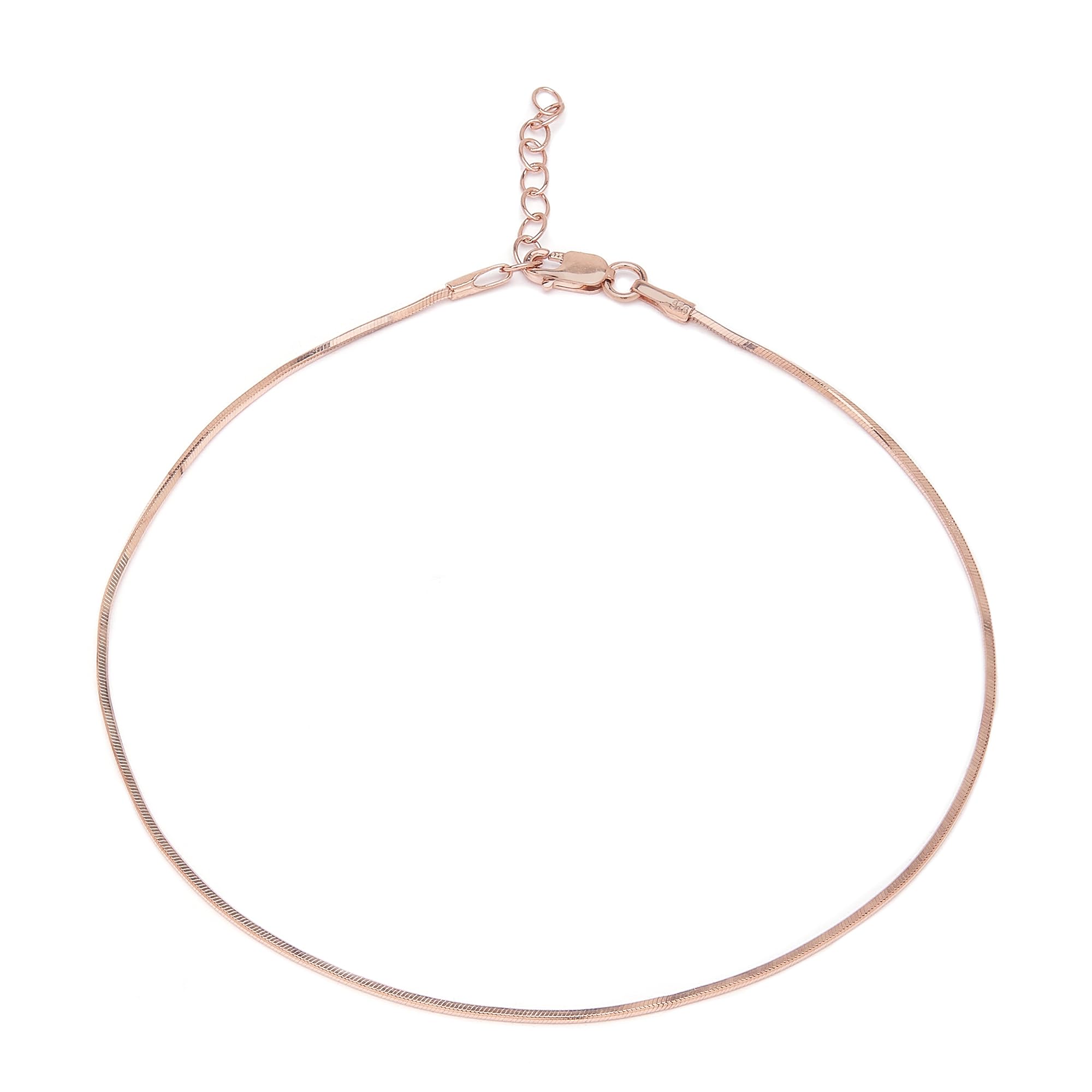 ZAVYA 925 Sterling Silver Modest Chain Rose Gold Plating Chain Anklet (Single) | | Gift for Women & Girls | With Certificate of Authenticity & 925 Stamp (B0BJ2RJHZB) Amazon Price History, Amazon Price Tracker