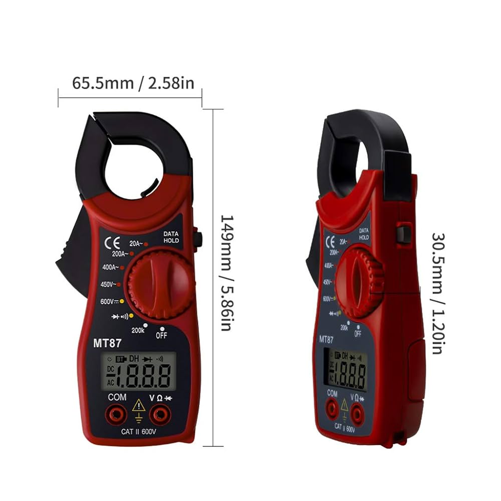Amazon.co.jp: ポータブルMT87デジタルクランプ電流計マルチ