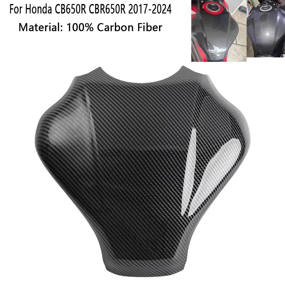 Do motocykla CB650R CBR650R 2017 2018 2019-2024 | Osłona zbiornika paliwa ze zmodyfikowanego włókna węglowego. Pokrywa zbiornika