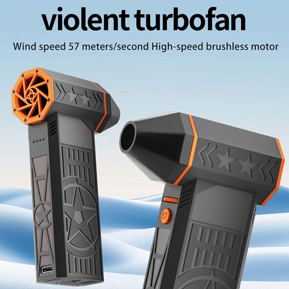 2026 Upgrade 5000W Snow Blower, Frostblazer 5000W Schneefräse, Elektrische Staubgebläse, Stufenloses Getriebe Turbo Fan, Druckluft-Staubwedel mit 4000mAh Akku für Auto, Auftauen, Trocknen, Reinigen