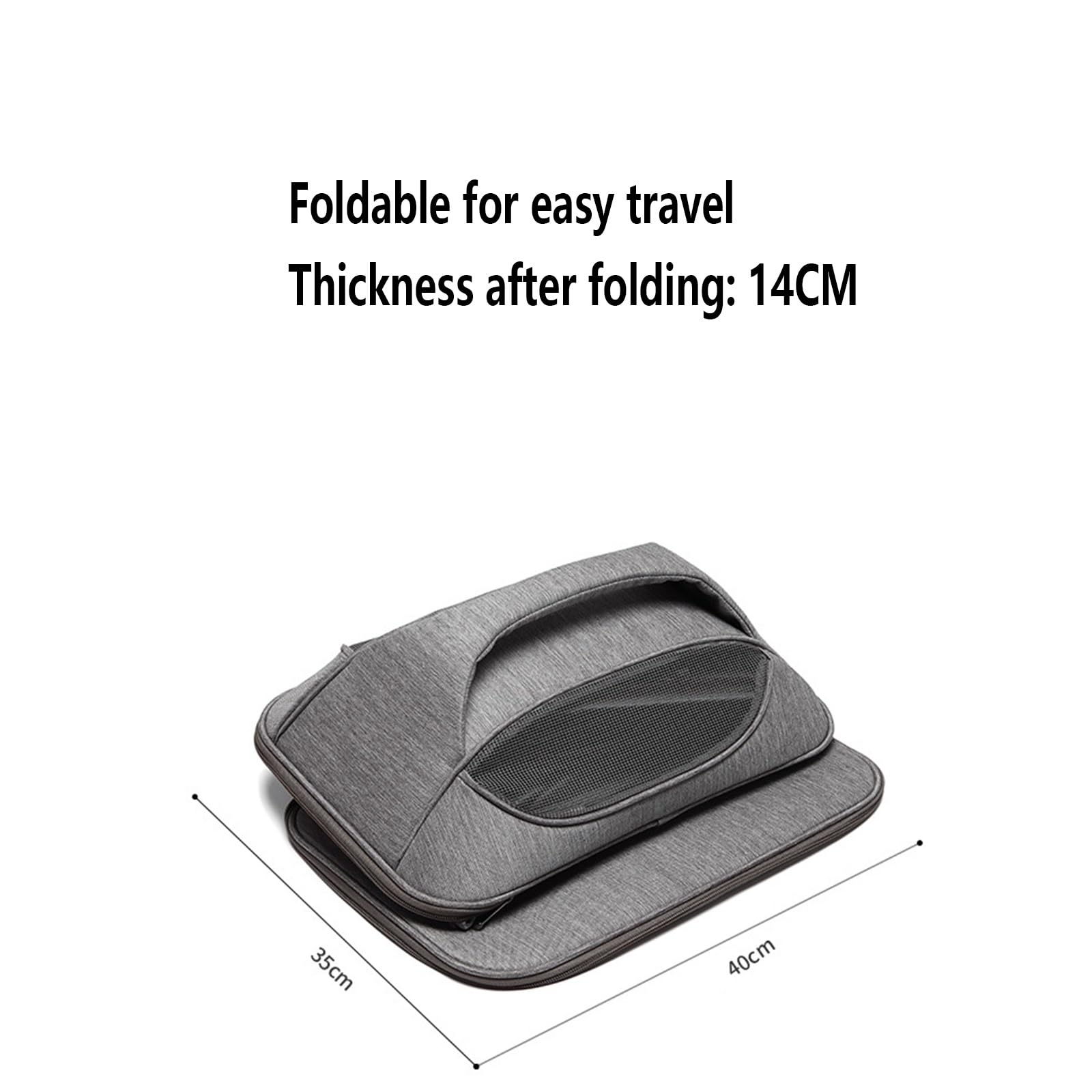 Transportín para Gatos Blando Plegable Antifugas Ventilado Correa Ajustable para Coche/Veterinario/Viaje para Gatos/Perros de hasta 22 Libras(Green)