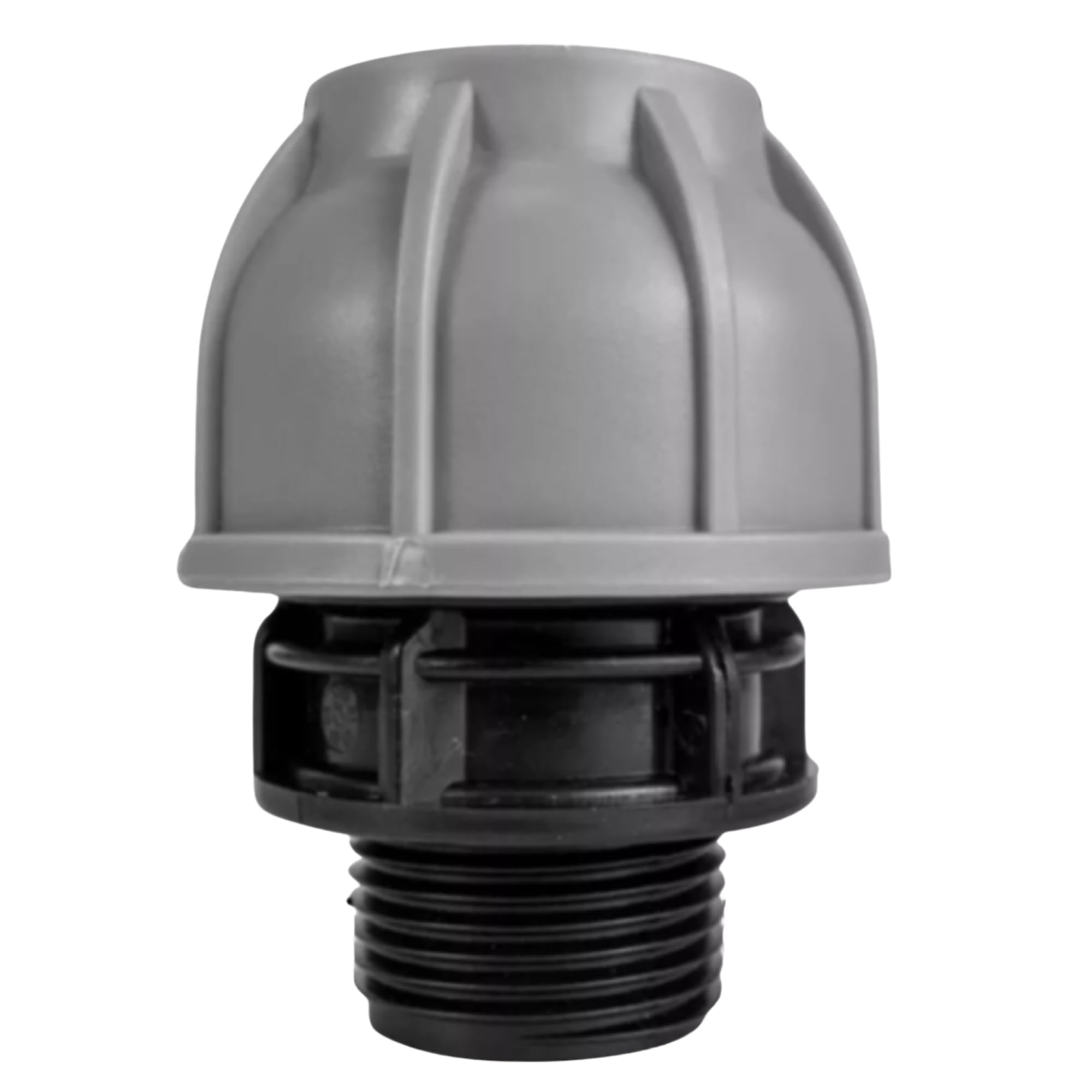 MYPURECORE MDPE Compression Fitting 20-50mm – Straight, Elbow, Tee, Stop End & Valve – BSP Threaded Water Pipe Connector – Leak-Proof Irrigation for Blue Pipe (Straight 20mm x 1/2" bspm)