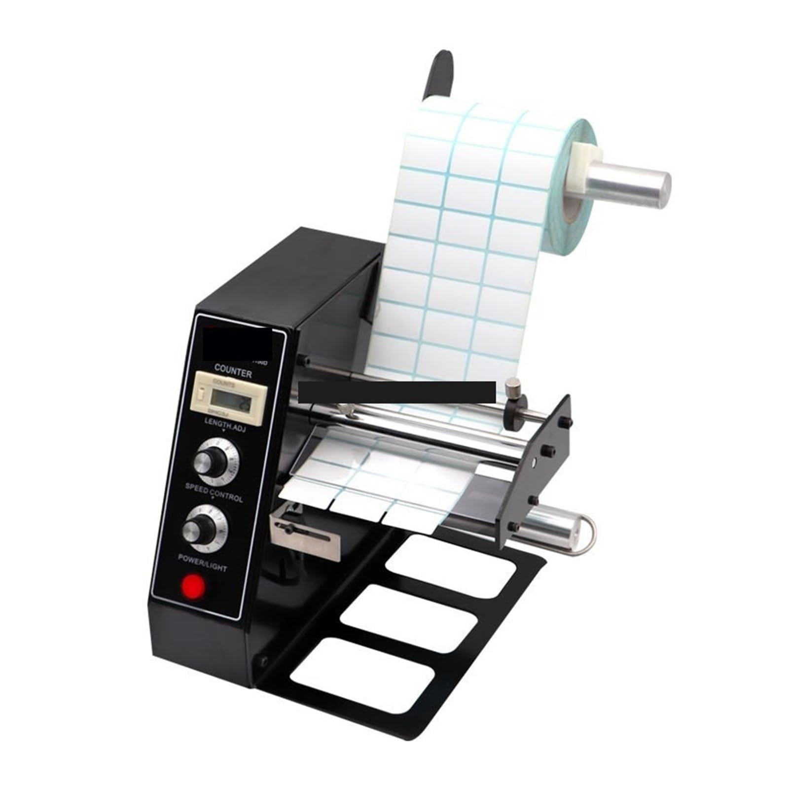Ribbon Cutter Auto Label Dispenser Device, Automatic Sticker Separating Machine, Digital Control 4-140mm Label Stripping Machine