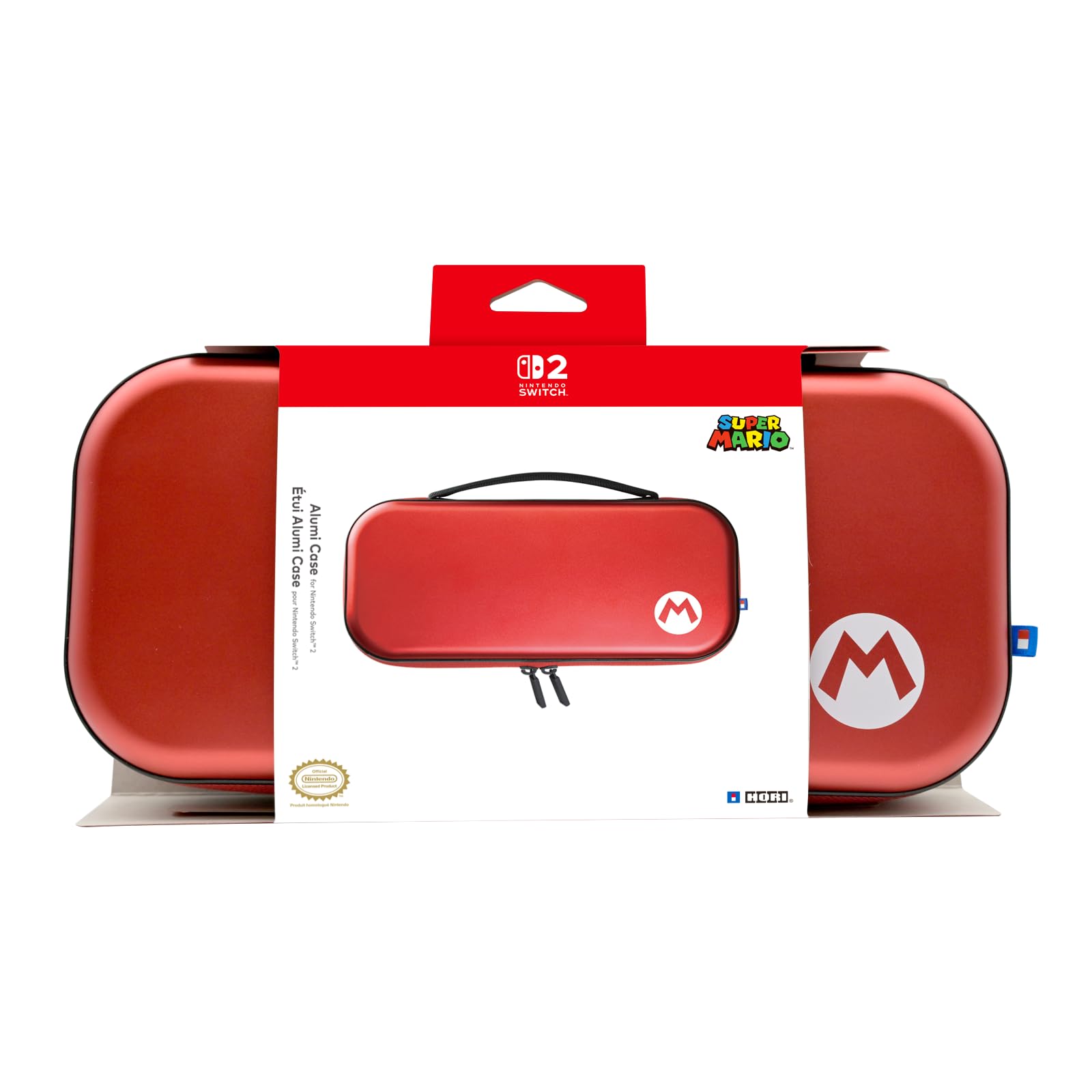 HORI Custodia Rigida in Alluminio Alumi Case (Mario) per Nintnedo Switch 2 - Licenza ufficiale Nintendo