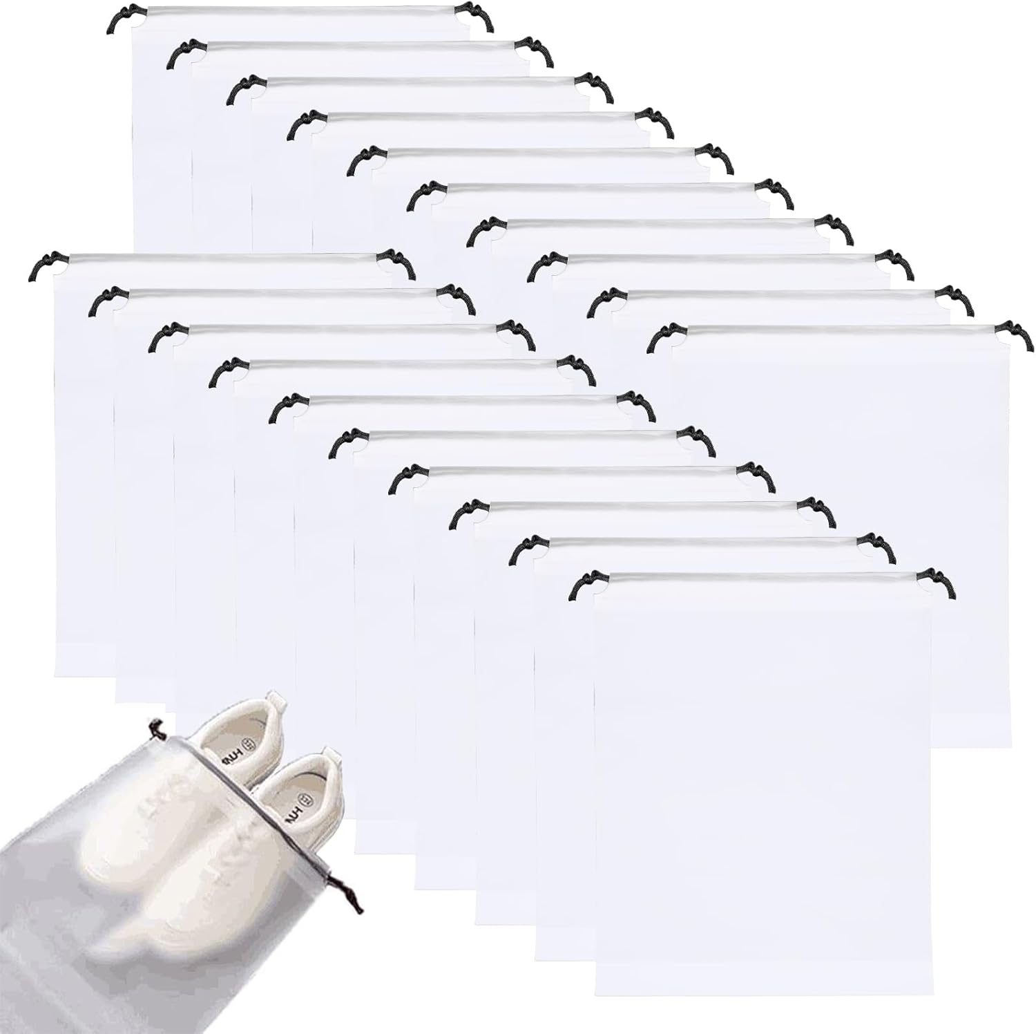 GAOHAN 20 Pcs Shoe Bags Storage Bags Multifunctional Waterproof Cosmetic Bag Underwear Bag Travel Storage Bag Dust Proof Bag Shoe Storage Bag