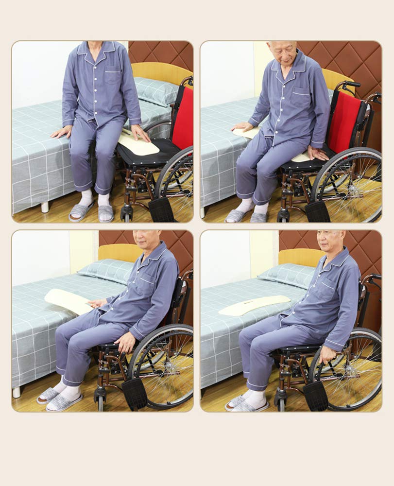 Tavola di trasferimento - Tavola di trasferimento Curva per Sedia a rotelle, Letto e Auto - Tavola Rotante per Il trasferimento del Sedile per Anziani o disabili