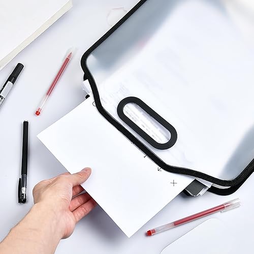 Miniatura 7 de Supkiir 6 organizadores de almacenamiento de papel para álbumes de recortes, hojas de 12 x 12 pulgadas, folio de papel expandible con asa portátil y