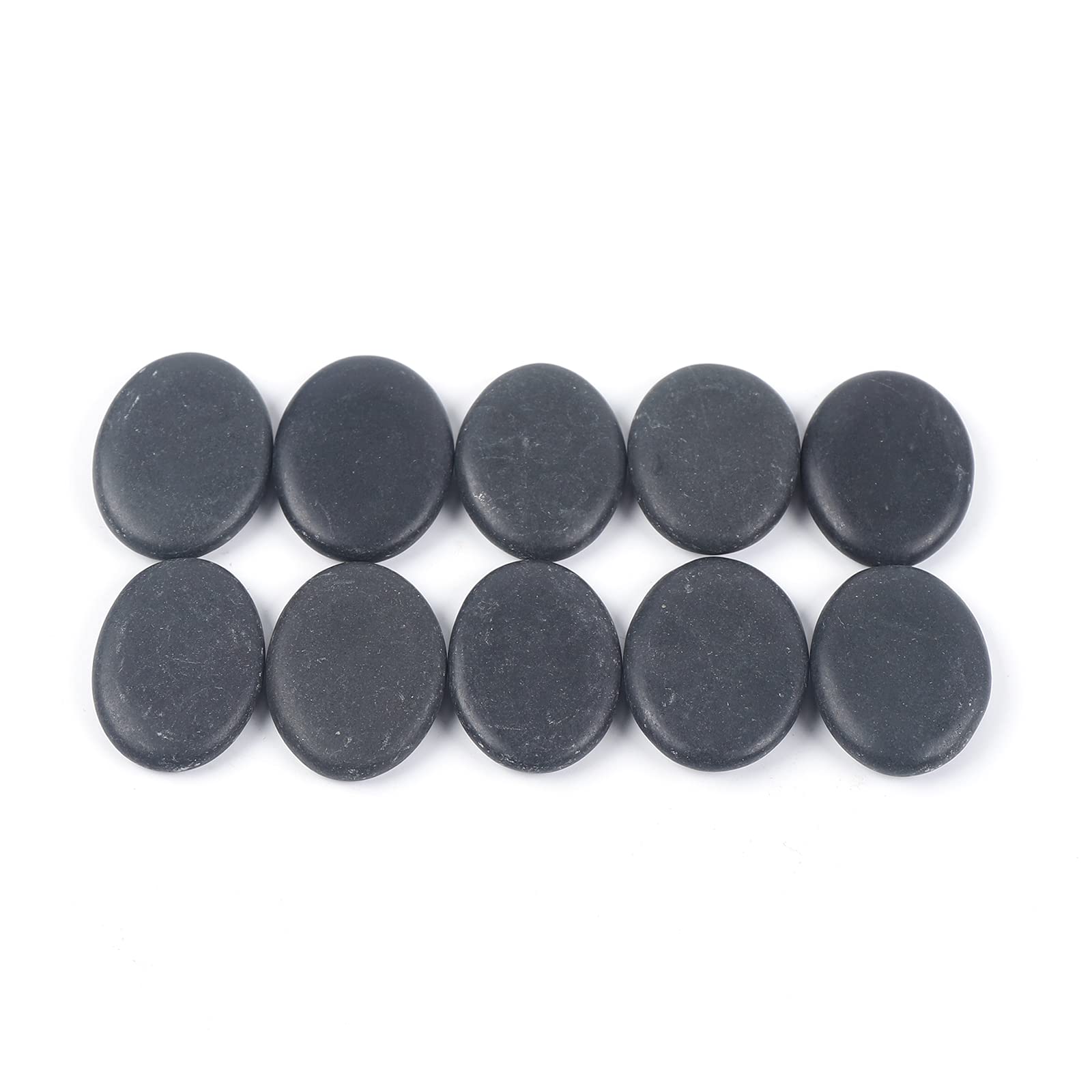 Juego de piedras de masaje para spa con piedras calientes de masaje con calentador, 60 ℃ ± 10 ℃, piedras de calor, dispositivo de spa 20 piezas