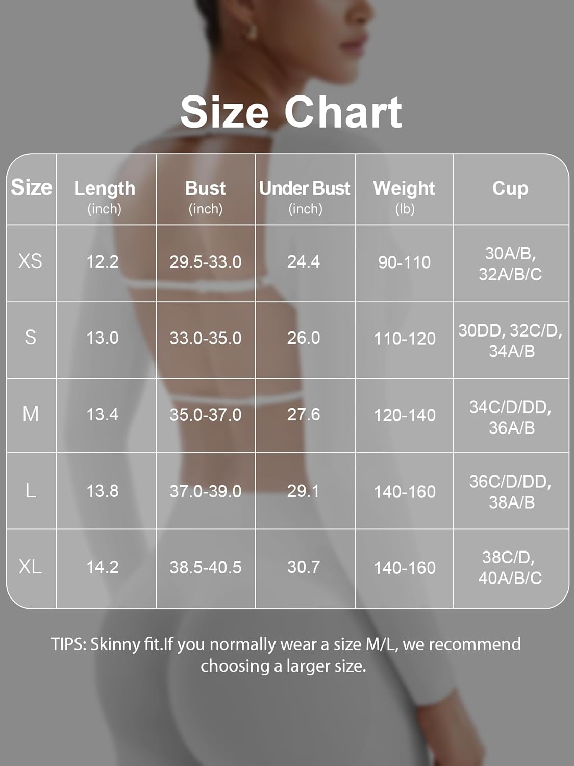 YEOREO Women's Backless Long Sleeve Adjustable Straps Seamless Crop T-Shirt - Image 6