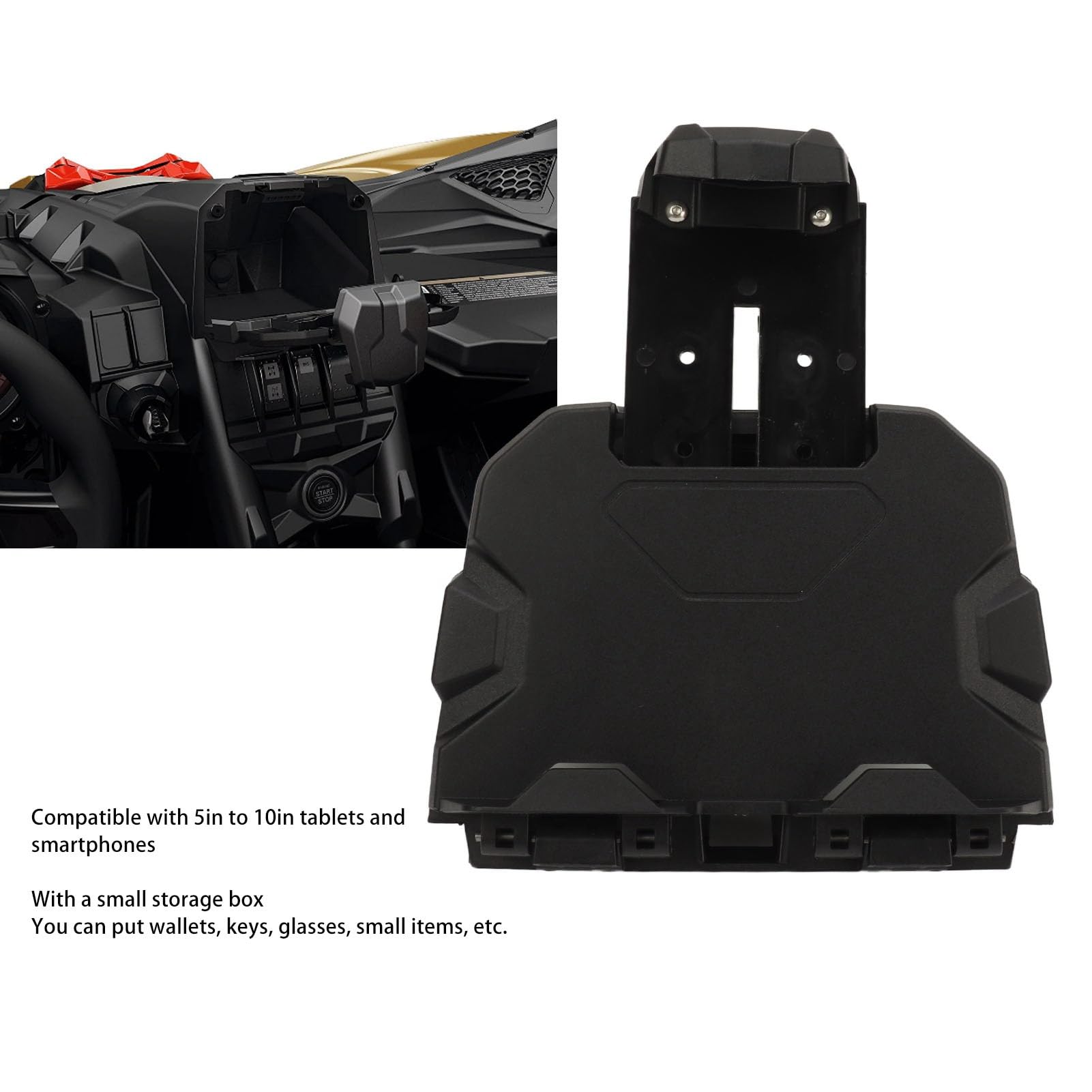 Amazon | 電子デバイス GPS マウント、簡単取り付け 715002874 直接交換電子デバイス タブレット ホルダー Maverick X3  2017 ～ 2023 | マウントステー・ホルダー | 車＆バイク 電子デバイス タブレット ホルダー 715002874 Gps マウント 収納ボックス付き Maverick X3 2017-202