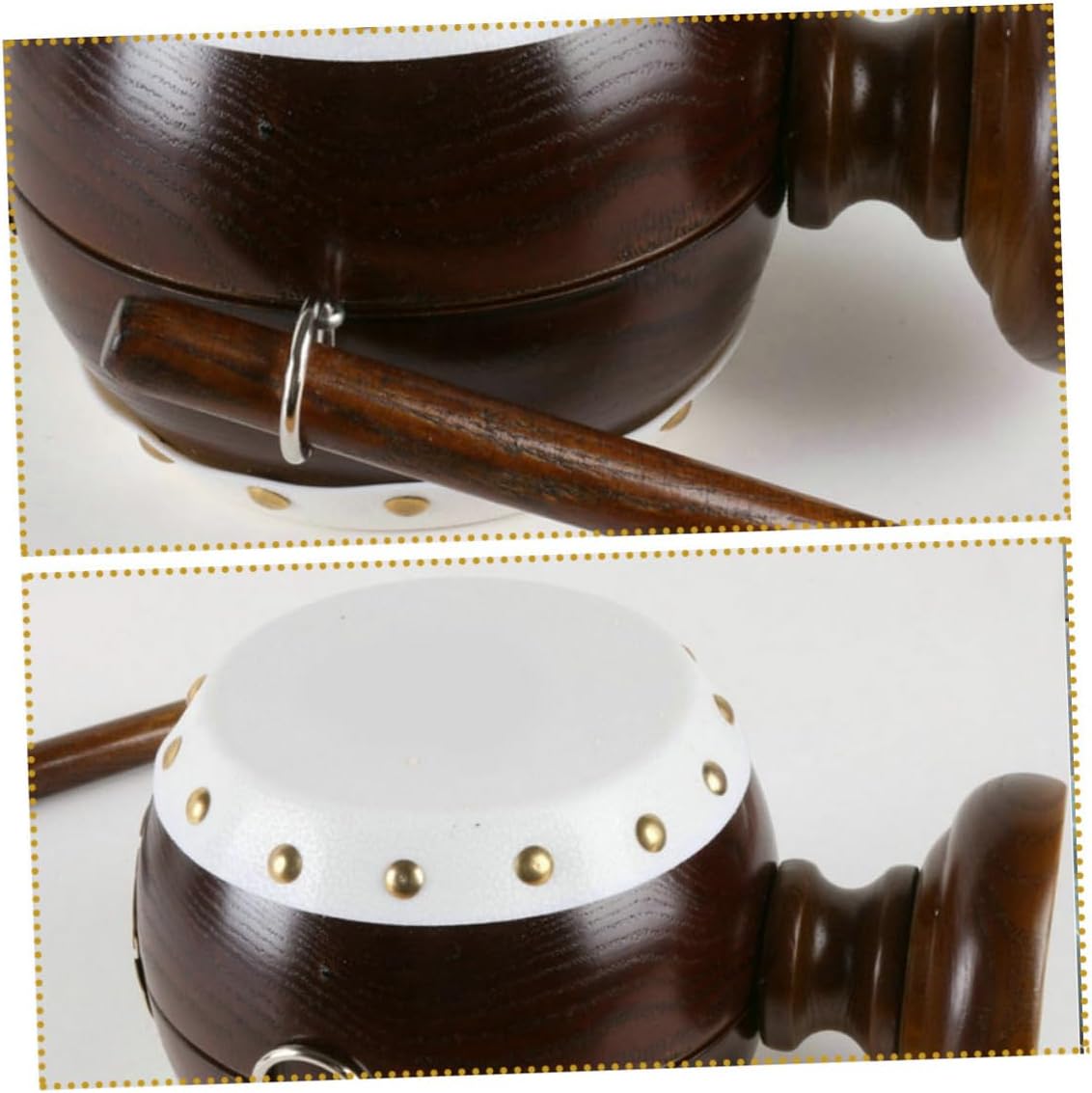 Wooden Piggy Bank Money Box for Adults, Drum-Shaped Solid Wood Coin Storage Jar with Decorative Korean Craft Design for Home and Office