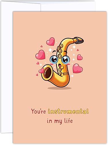 King of Puns - Tarjeta de amor divertida  Sax Appeal  Tarjetas de felicitación de juego de palabras para adultos traviesos para el día de la madre,