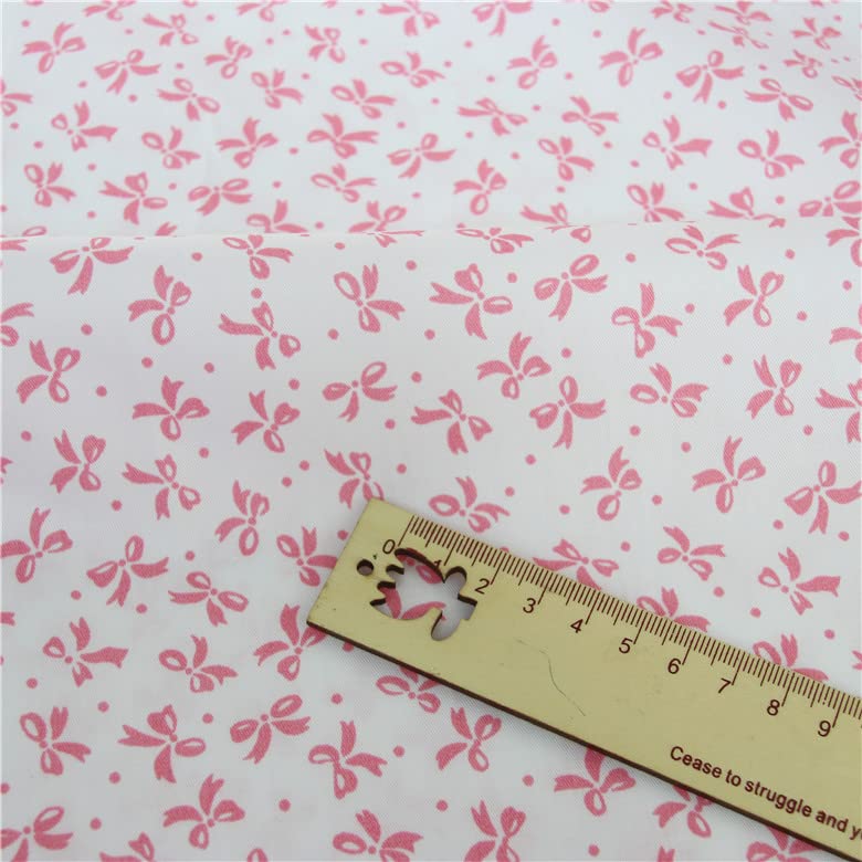 Image of Cotton Fabric DIY Making Supplies Quilting Patchwork Fabric Fat Quarter Bundles DIY for Quilting Cotton Patchwork Cushions (Peony, 20 inch x 20 inch)