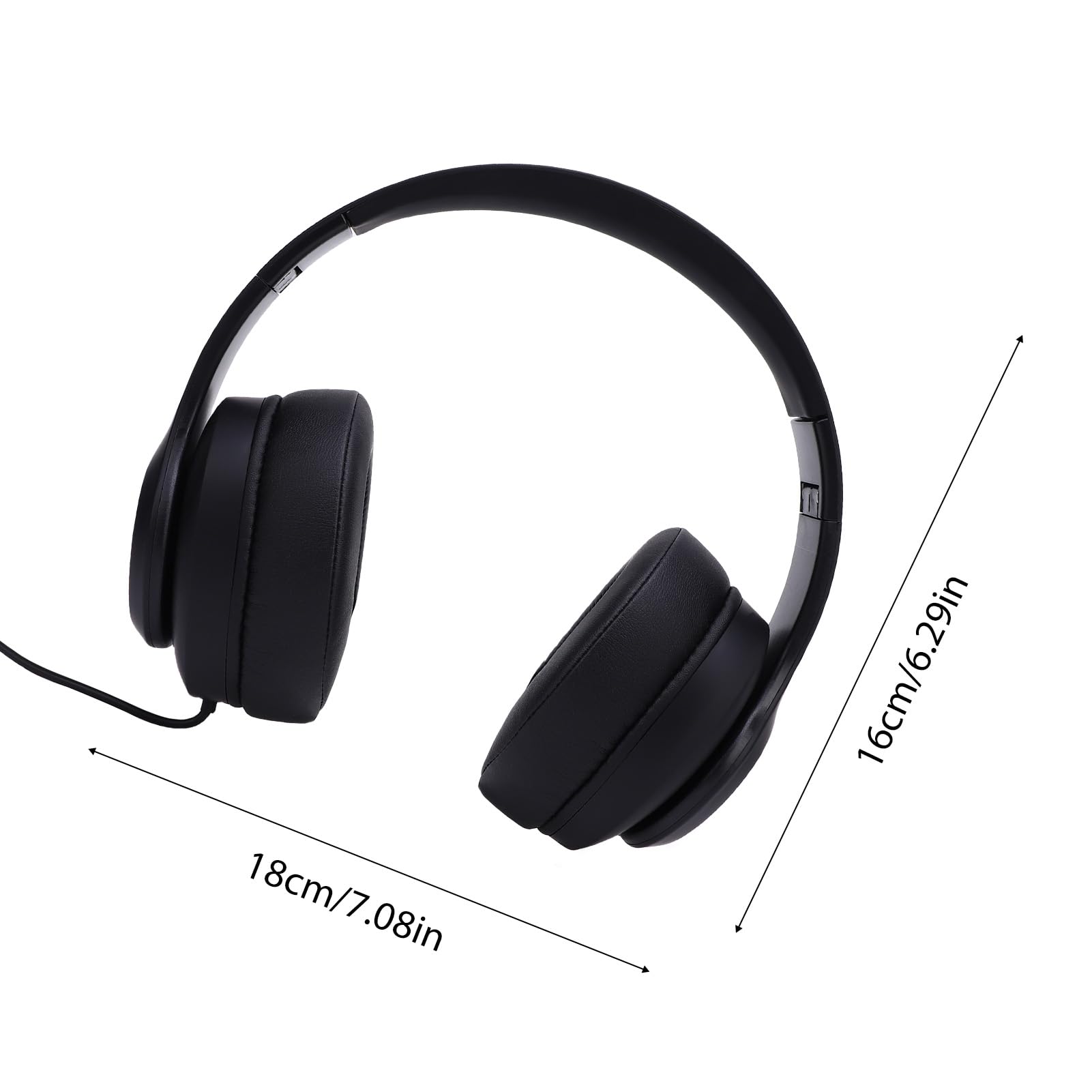 Cuffie da studio over-ear Cuffie professionali portatili pieghevoli con memory foam Isolamento acustico Archetto regolabile Jack universale da 35 mm per mixaggio in studio Ascolto (Style 1)