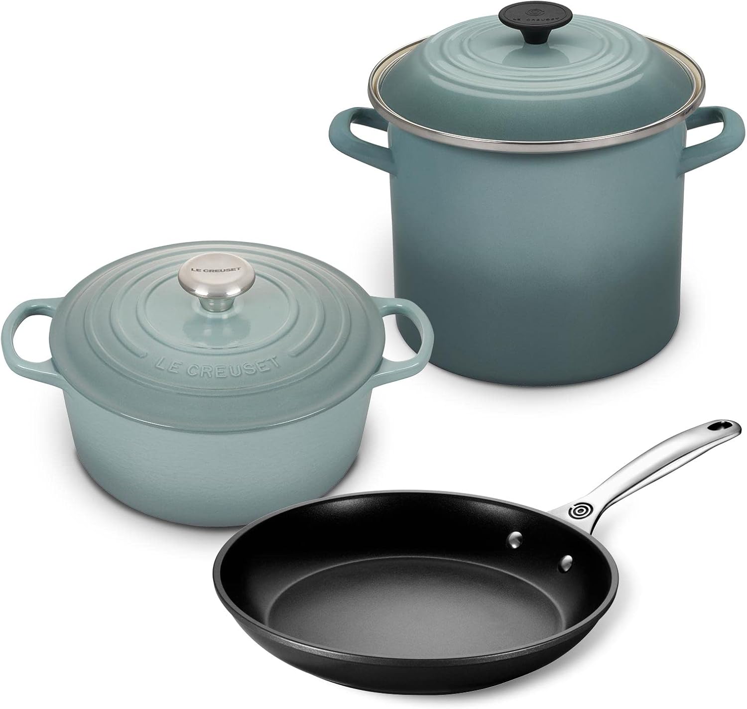 Le Creuset 5Piece Oven and Stovetop Cookware Set Sea