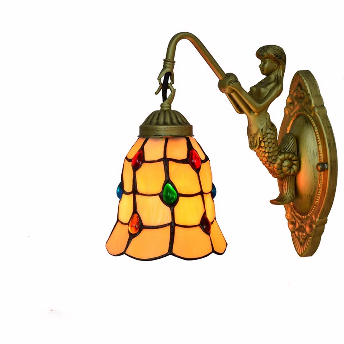 6 cali oświetlenie vintage amerykański ogród Phoenix koraliki kinkiet lustro łazienkowe reflektory łóżko przy przejściu szklane artystyczne lampy i latarnie