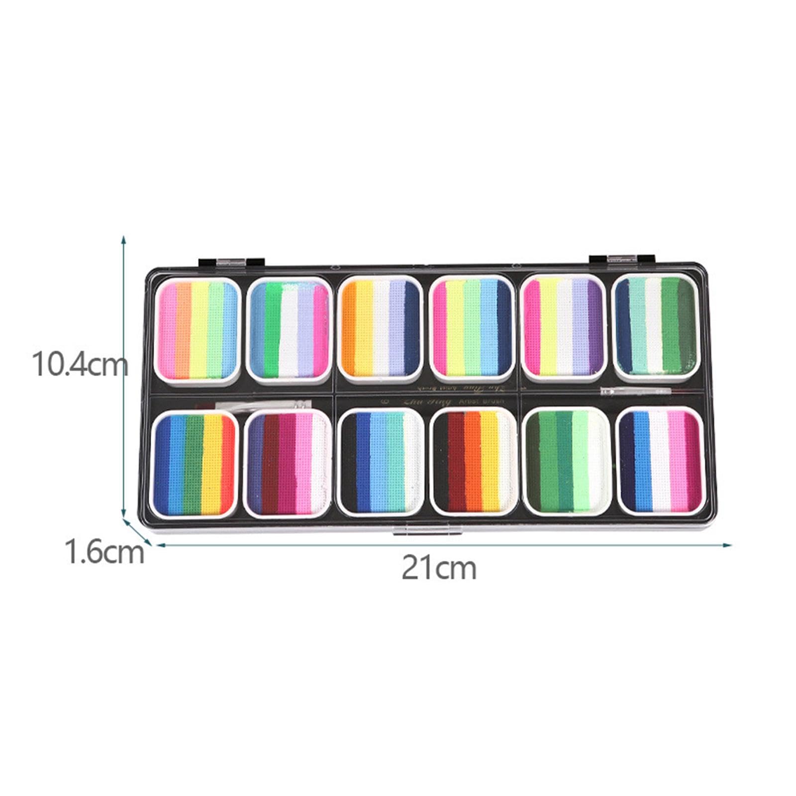 Palette de Maquillage pour Le Visage, Haute Saturation, avec 2 Stylos Pigmentés.