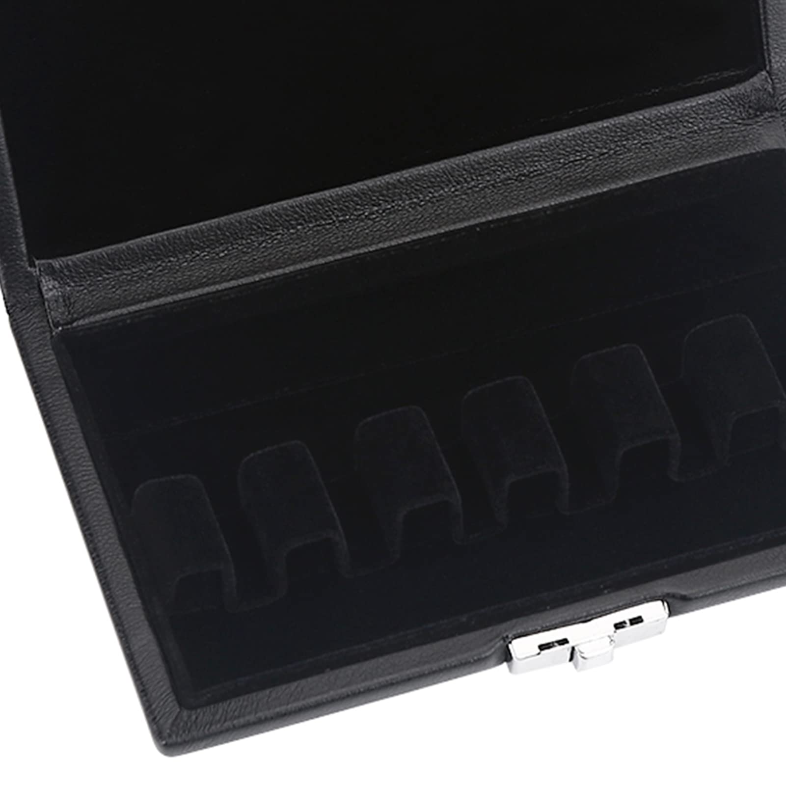 Tyenaza Stilvolles Etui Für Fagottrohre, Elegante Box aus Schwarzem PU-Leder, Rohrbehälter Mit Großzügigen Schlitzen, Zubehör Für Musikinstrumente