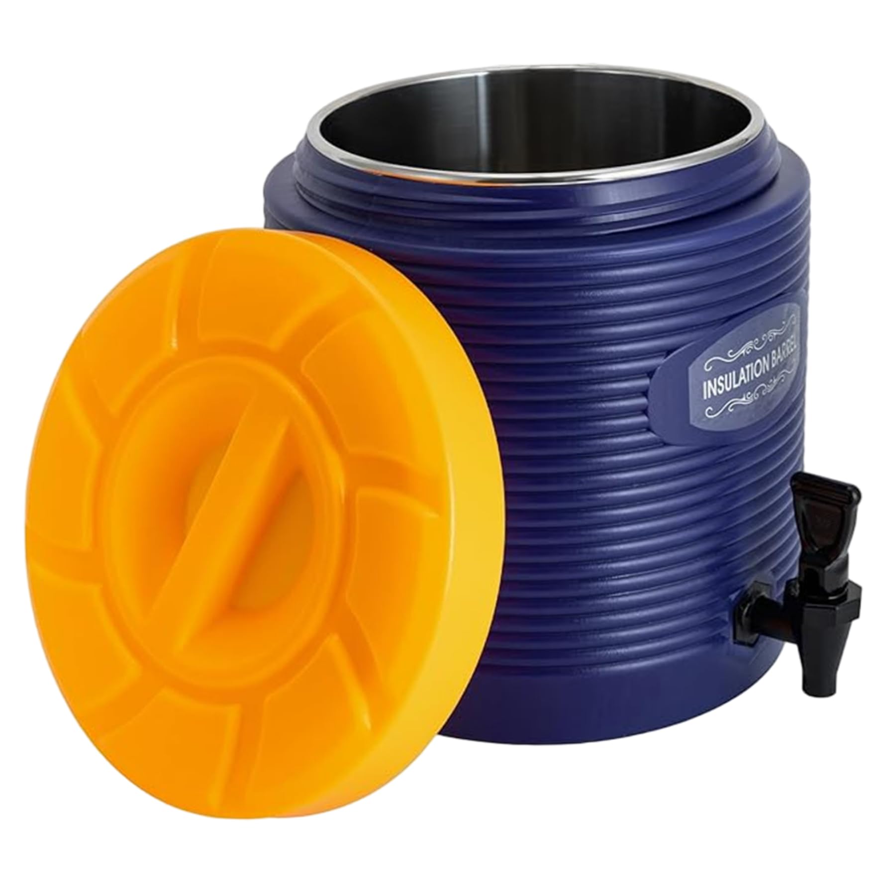 Dispensador de bebidas aislado de acero inoxidable de 9L con espiga, dispensador de bebidas portátil frío/caliente para cafetería y hogar
