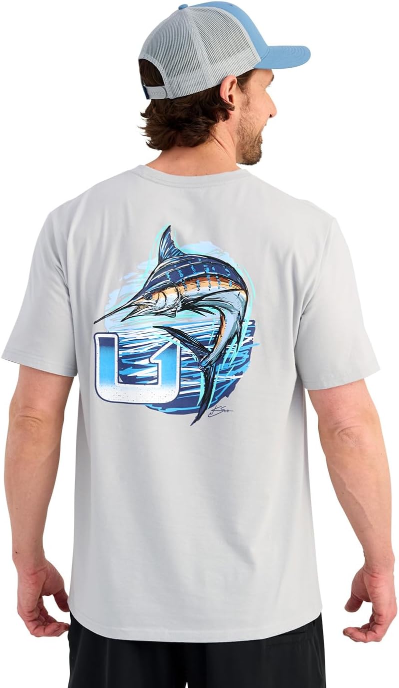 HUK Men's Kc Scott Short Sleeve Performance Tee, Fishing T-Shirt for Men