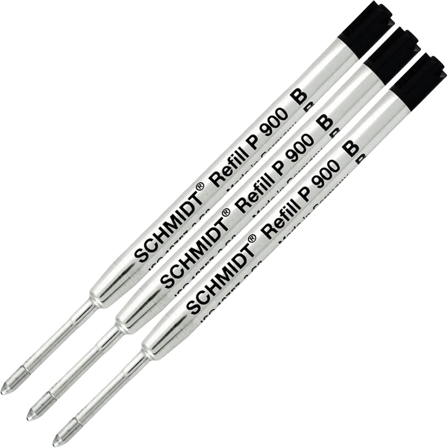 Schmidt P900 B Parker Style Ballpoint Refills - 3 Pack Black Broad Tip 1.0mm