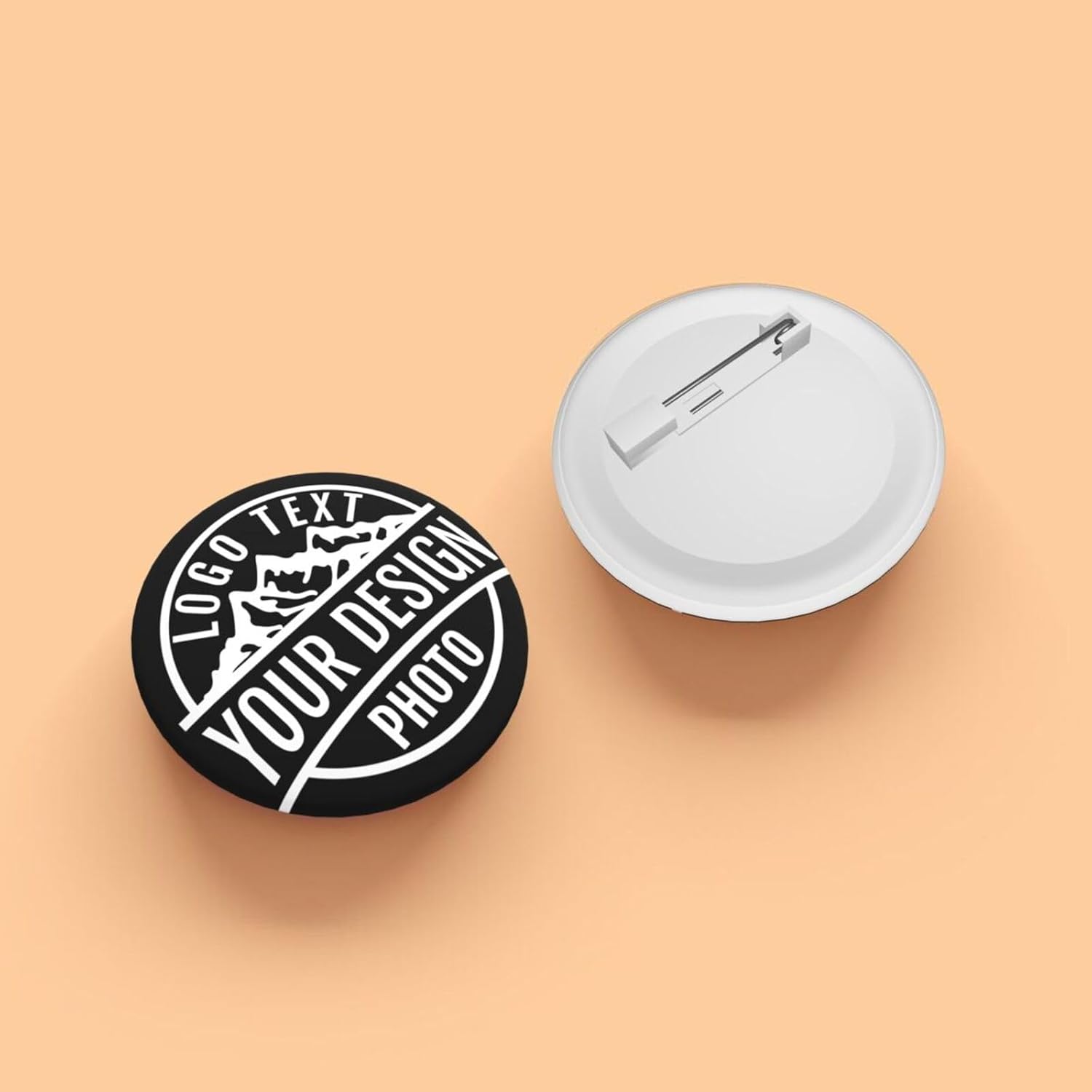 Custom Pins Custom Buttons Add Text Logo Photo 1-1000PCS Design Your Own Personalized Pins Buttons Badges