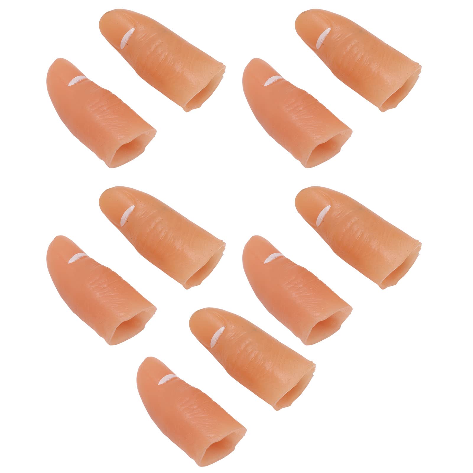 Fake Finger Lights, Finger Light Up Thumb Hard Wearing for Hiking (White)