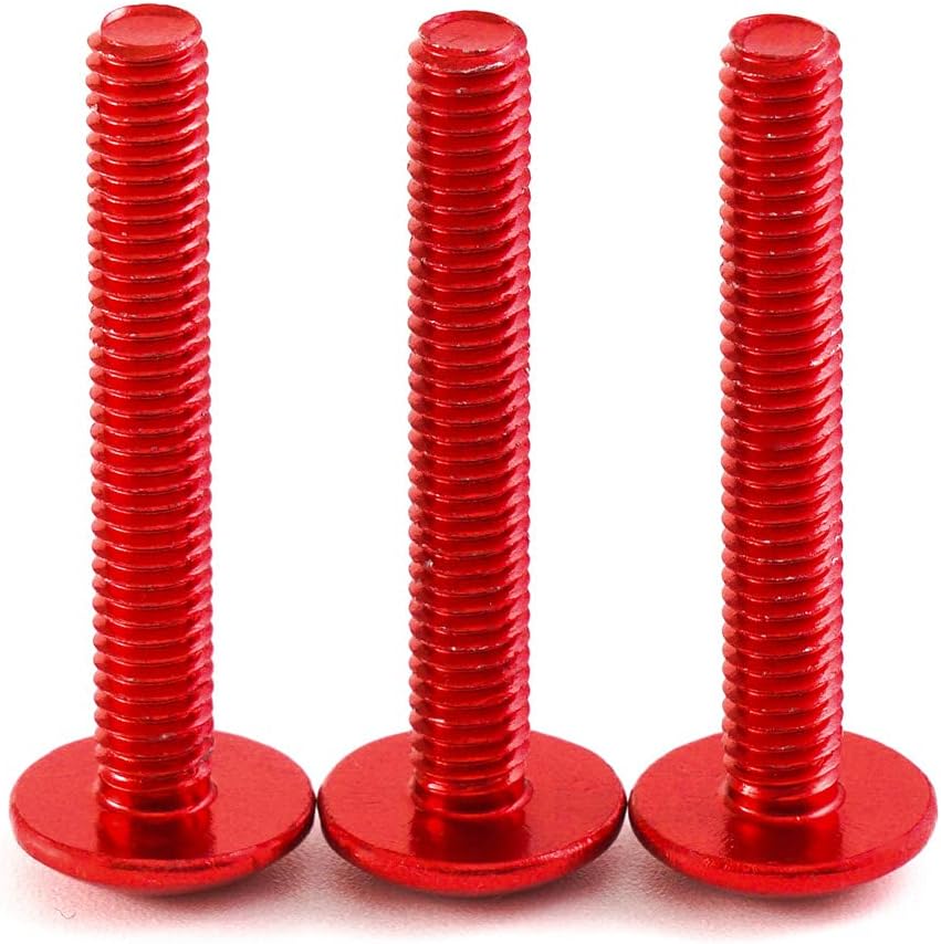 Motorcycle Bolts Fastenings Bolt Kit Fairing Screws Kits Bolt Kits Fit For Kawasaki ER6F 2008 09 10 11 12 13 2019 NINJA 650R Fairings Screw Kits(Red)