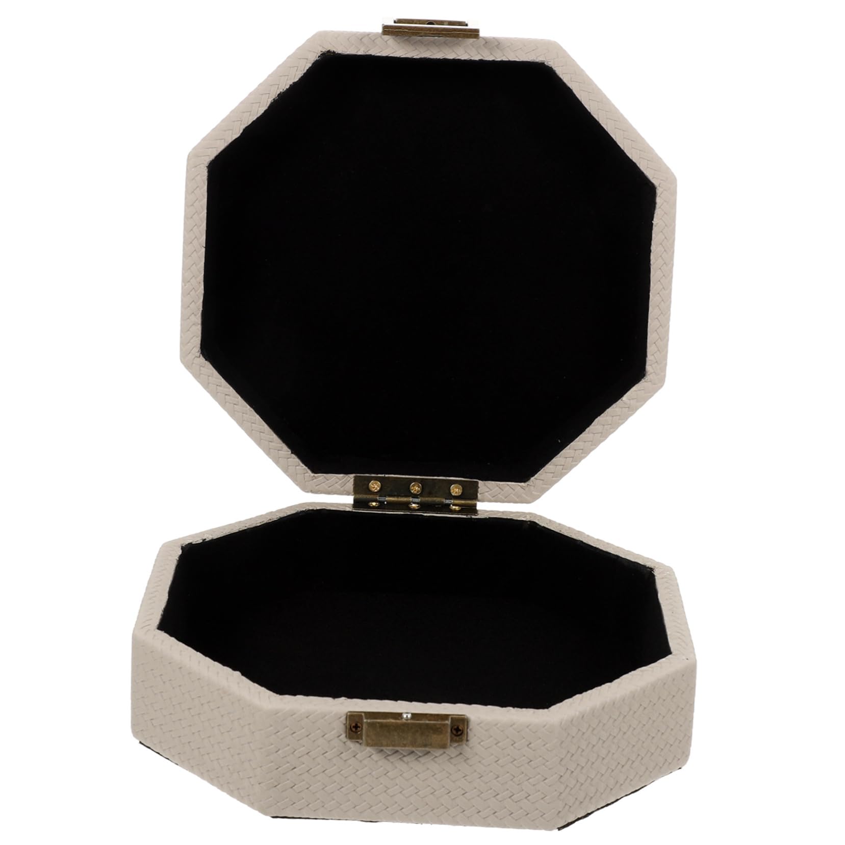 Beaupretty Boîtier de Montre Portable Beige en Cuir, Coffret Bijoux Simple
