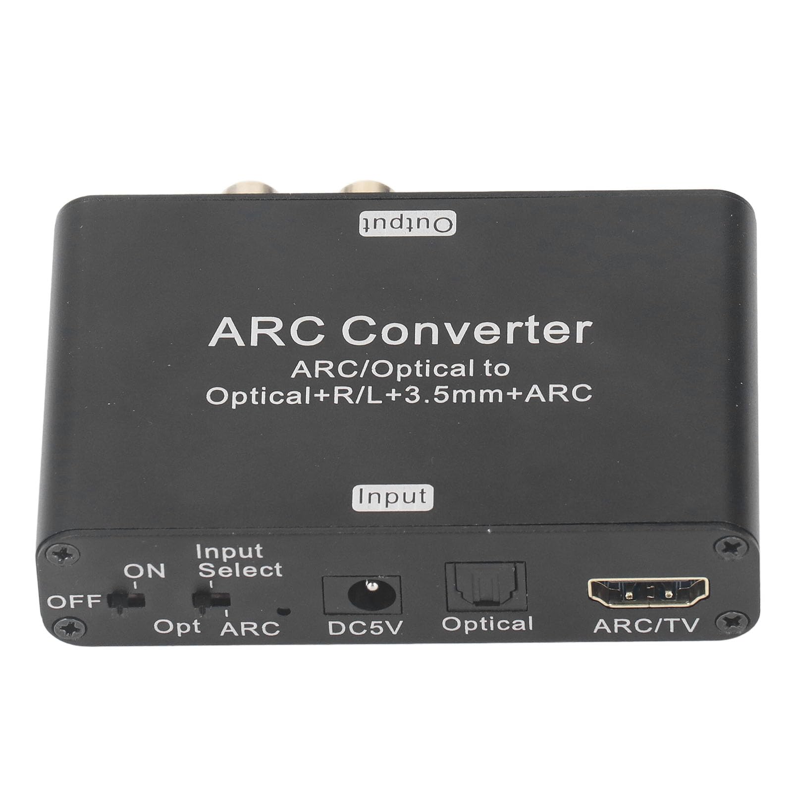 Convertisseur Audio Numérique vers Analogique 192 KHz DAC Convertisseur Numérique vers Analogique Audio avec Entrée Coaxiale Optique HD ARC Port Casque