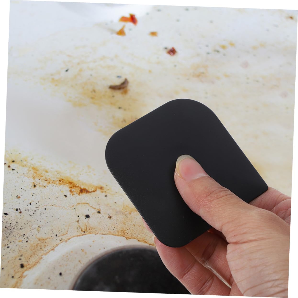 2pcs Non-stick Cream Scraper Pot Scraper Cleaning Tool for Grill Pan Cookware