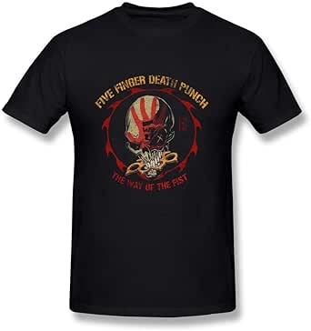 Gorras De Vestir Hombre Five Finger Death Punch Gorra De Béisbol Knuckles Band Logo Oficial Negro Strapback, Negro Gorra Iron Maiden