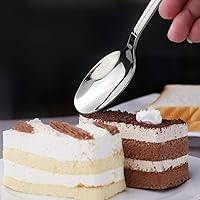 Vista 5 de Cuchara de postre de acero inoxidable, juego de 12