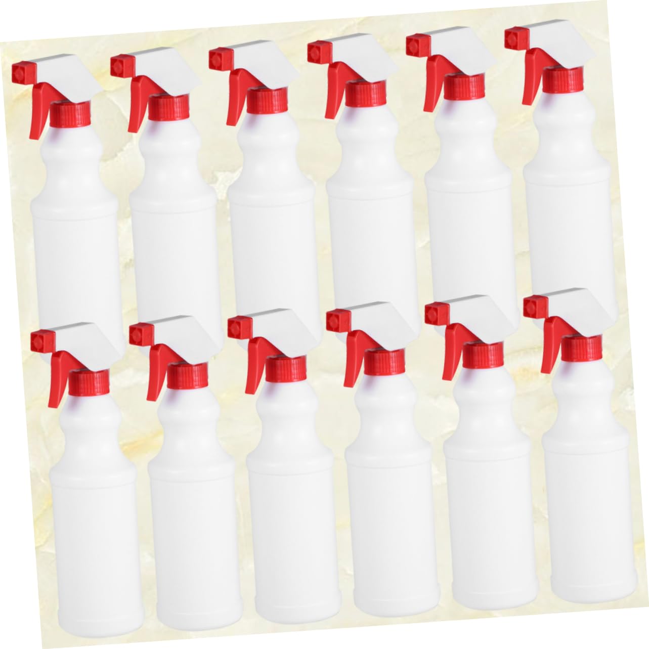 Wiederverwendbare Sprühflaschen 500ml Kunststoff Rot, 12 Stück