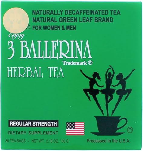 Miniatura 2 de 3 paquetes de 3 té de bailarina para hombres y mujeres 3 cajas de 30 bolsas de té
