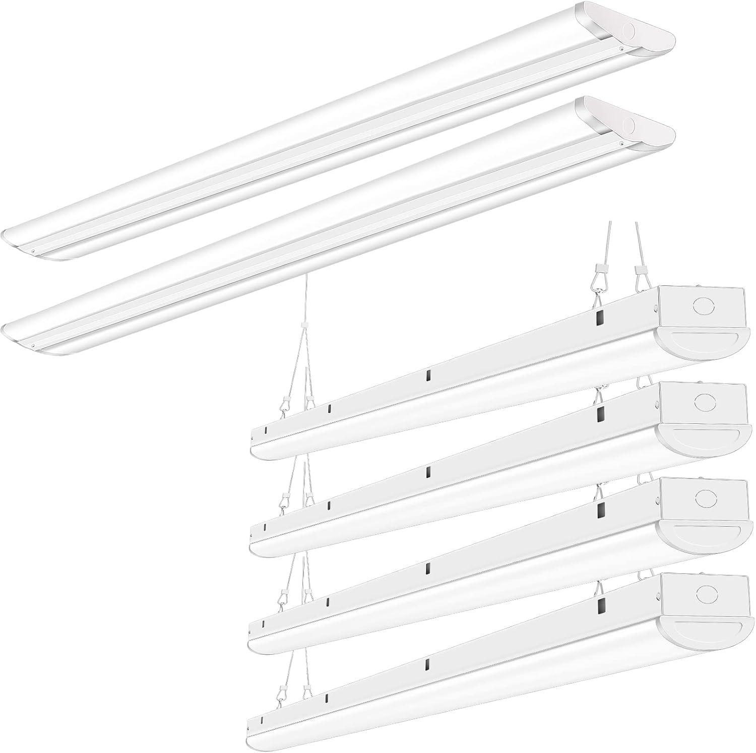 ANTLUX 110W 8FT LED Wraparound Ultra Slim Strip Lights, Warehouse