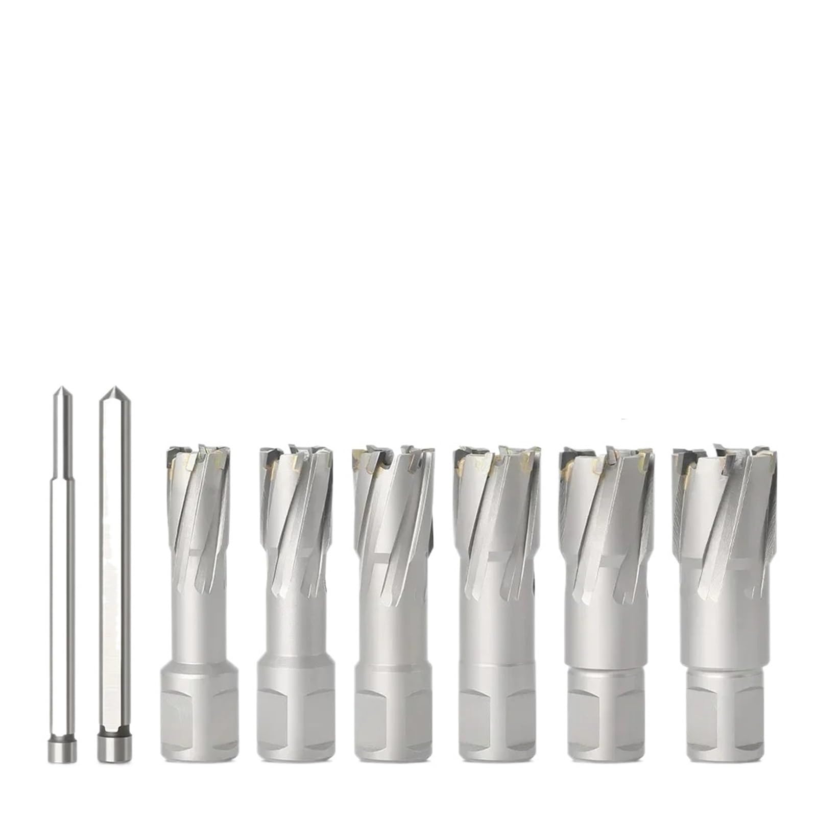 Juego De 6 Brocas De Carburo De Tungsteno For Perforación De Acero Inoxidable, 6-26 Mm X 35 Mm, For Carpintería