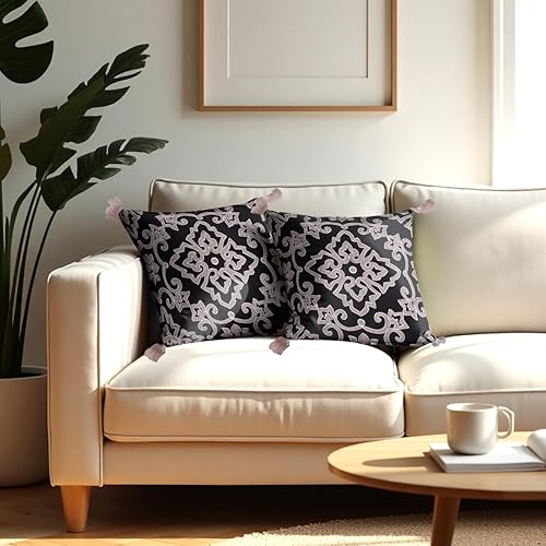 Miniatura 5 de Decozen Funda de almohada bordada para decoración del hogar, para sala de estar, dormitorio, automóvil, oficina, estudio, fundas de almohada con