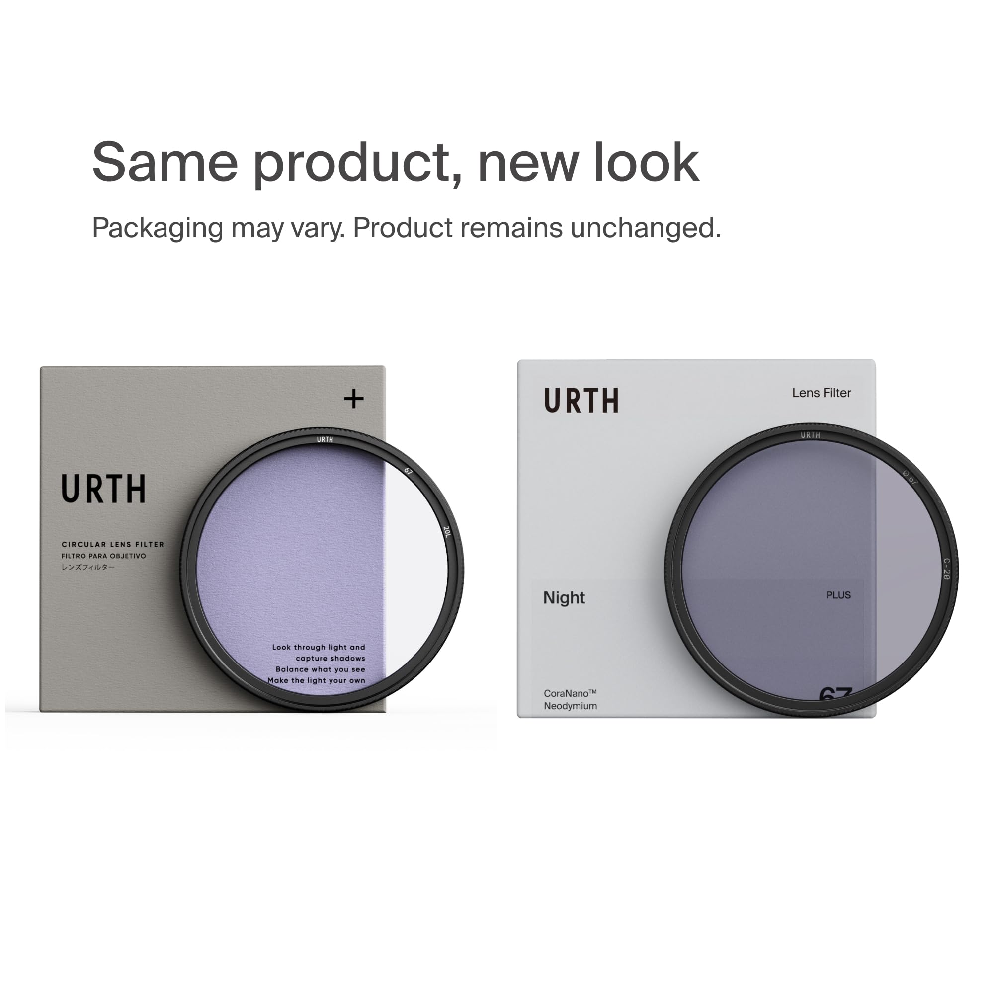 Urth 52 mm Filtro Neutral Night per Obiettivo (Plus) - Nano Rivestimento 20 Strati al Neodimio, Riduzione Inquinamento Luminoso, Astrofotografia Cielo Stellato