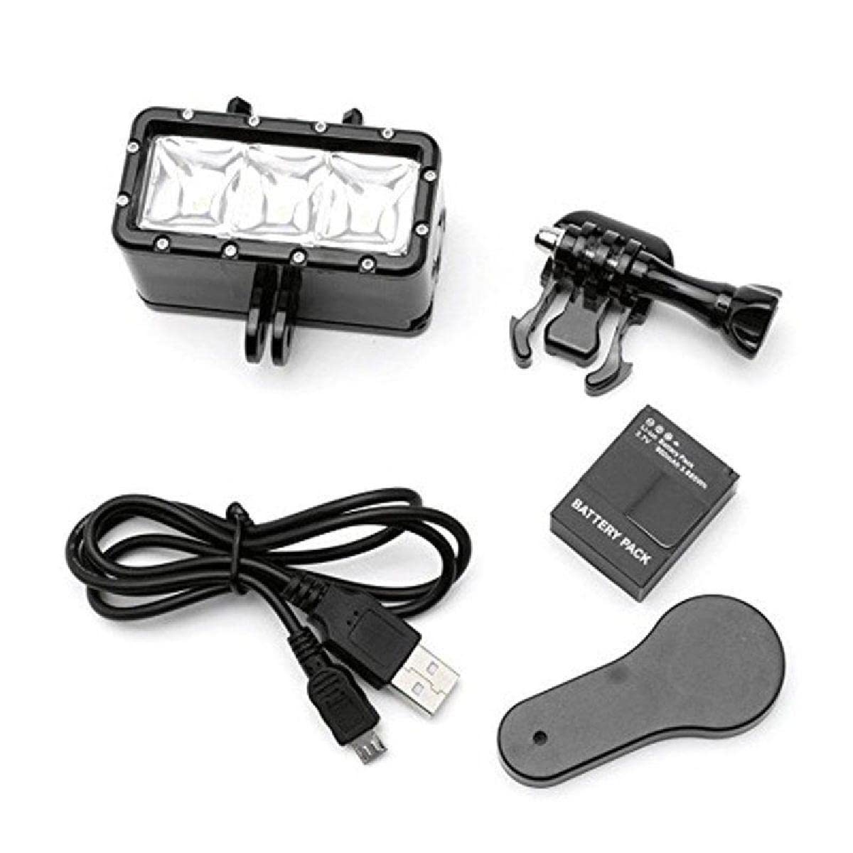 30 m wodoodporne światło punktowe do nurkowania, światło LED, lampa wideo, fotograficzna lampa do nurkowania dla GoPro Hero 5 4 3+ 3 SJ4000 akcesorium część