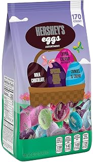 Hershey’s Chocolate Easter Eggs Candy Assortment - (Pack of 150) - Perfect Basket Stuffers for Easter Egg Hunts