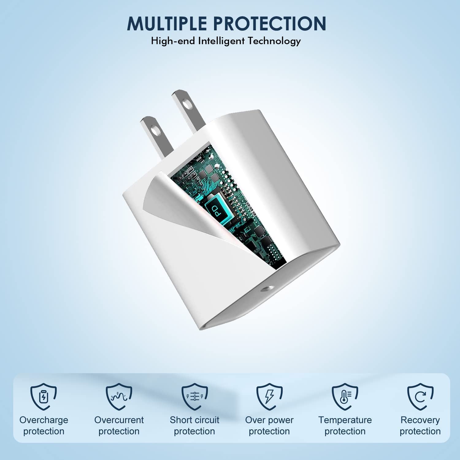 Fast USB C Wall Charger, [3 Pack]TypeC iPhone Charger Block Apple Block 20W PD iPhone Adapter Plug Super Quick Charging for iPhone 14/13/12/11/SE 2022/8/7/Xs Max/XR/X, iPad Pro/Mini, Galaxy, Pixel 4/3