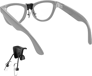 HiBloks メガネノーズパッド Ray-Ban Meta Smart Glasses Wayfarer/Skyler & Gen 2アクセサリー対応 シリコン製 滑り止め クリップオン メガネノーズホルダー メタスマートサングラス用 (スプリットタイプ)