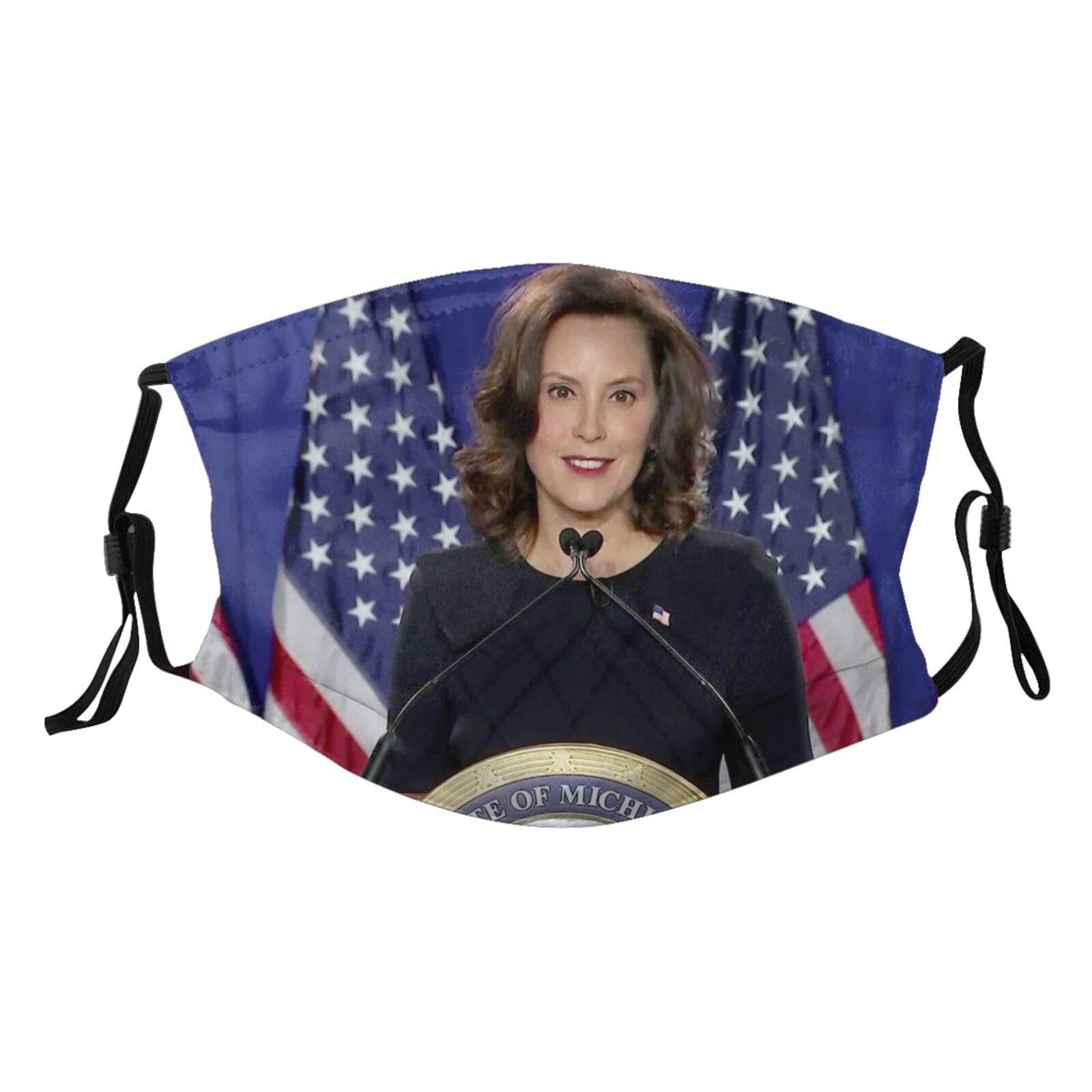 Gretchen Whitmer Governor Adult Dust Mask Adjustable Dust Face with 2 Filter74