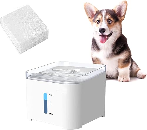 Miniatura 6 de Filtros de esponja de repuesto para mascotas, esponjas de prefiltro para fuente de agua de mascotas de 67 onzas/2 L, filtro de espuma de agua para