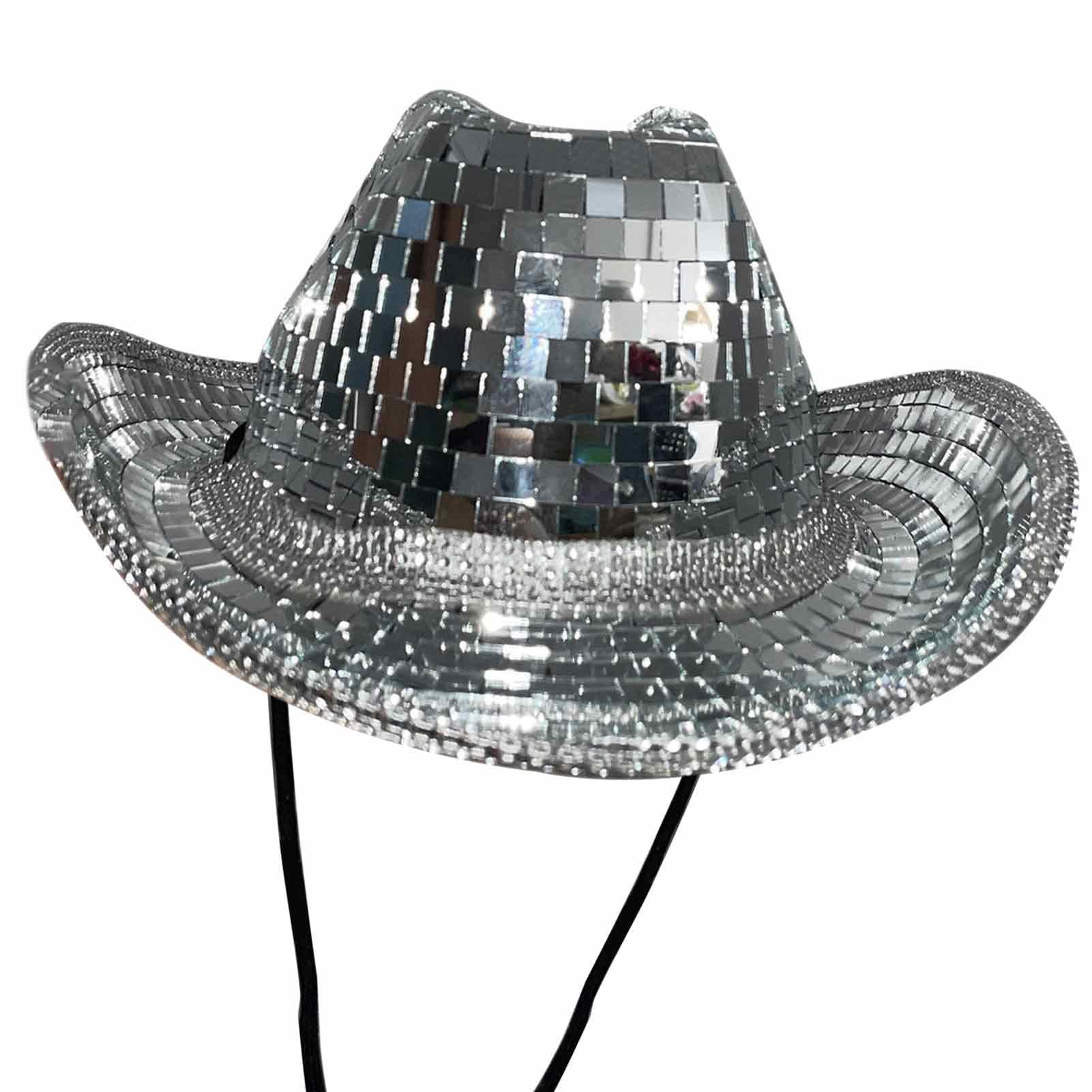 Disco Cowboyhut | Cowboyhüte mit Glitzer Pailletten