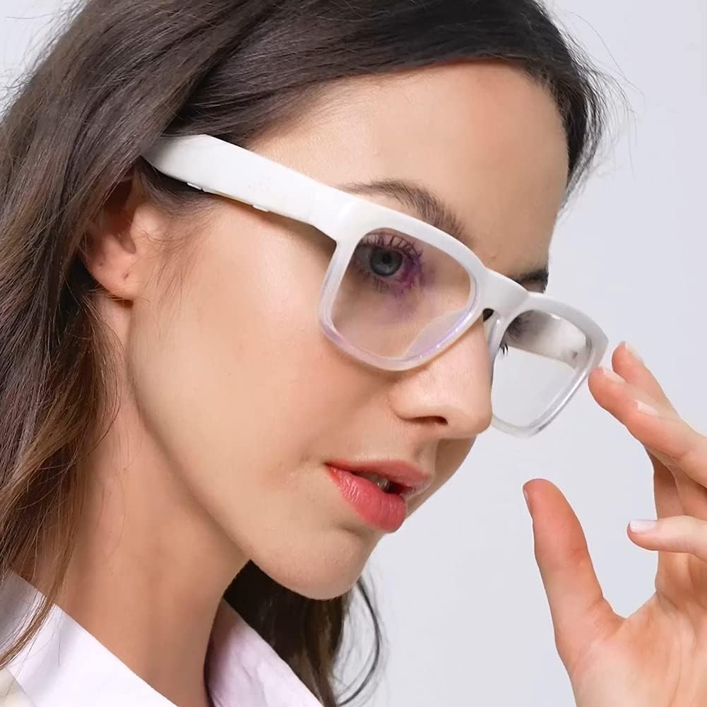 OhO Bluetooth Glasses,Voice Control and Open Ear Style Smart Glasses Listen Music and Calls with Volume UP and Down,Audio Glasses with Blue Light Blocking Healthy Lens for Gaming,Reading and Computer