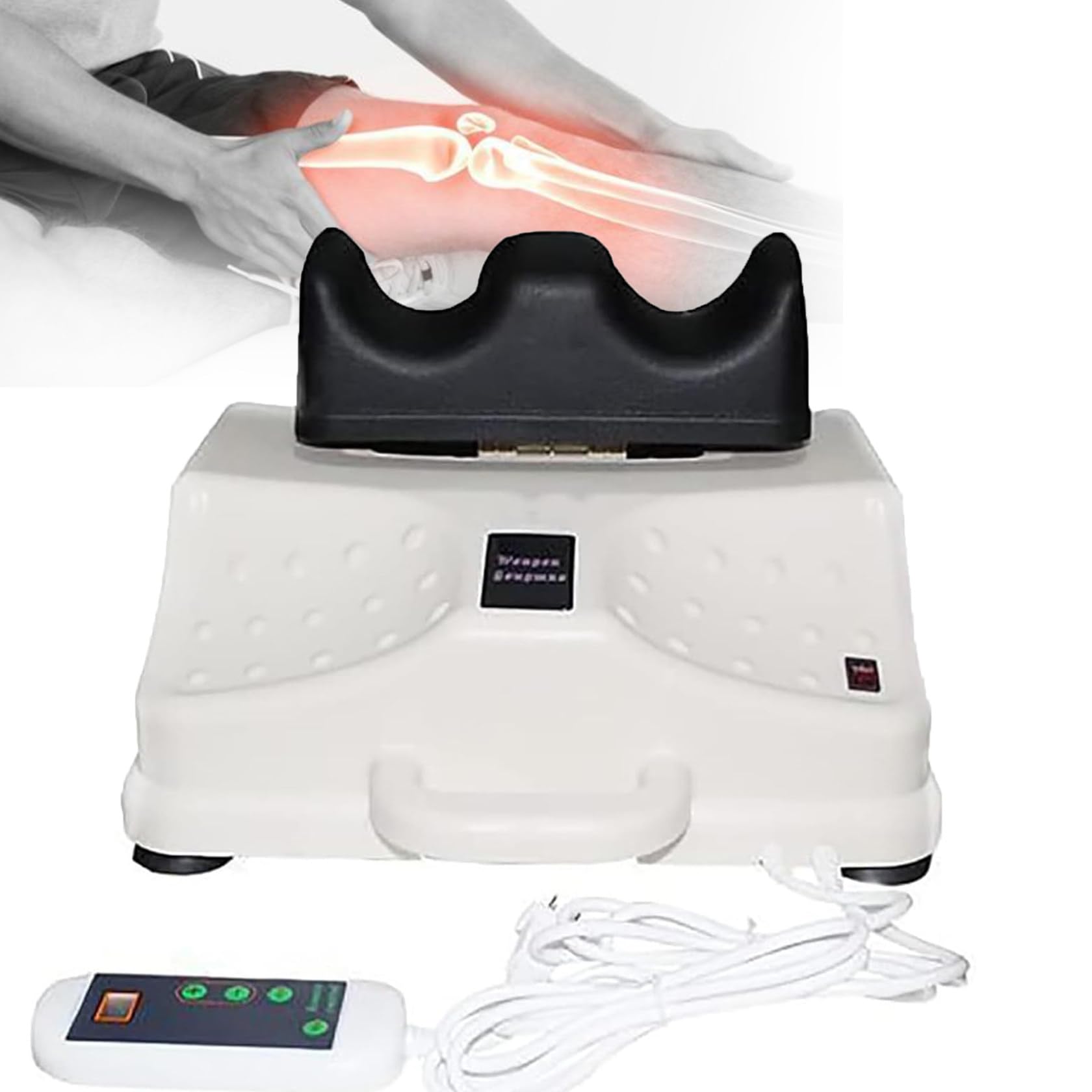 Macchina elettrica per oscillazione aerobica, massaggiatore per piedi, sollievo dal dolore alle gambe e circolazione migliorata, forza oscillante regolabile a 10 marce